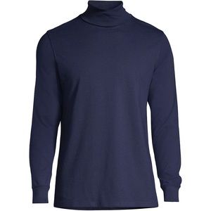Men’s Lands’ End Radiant Navy Tall Super-T Turtleneck Size L (42-44)